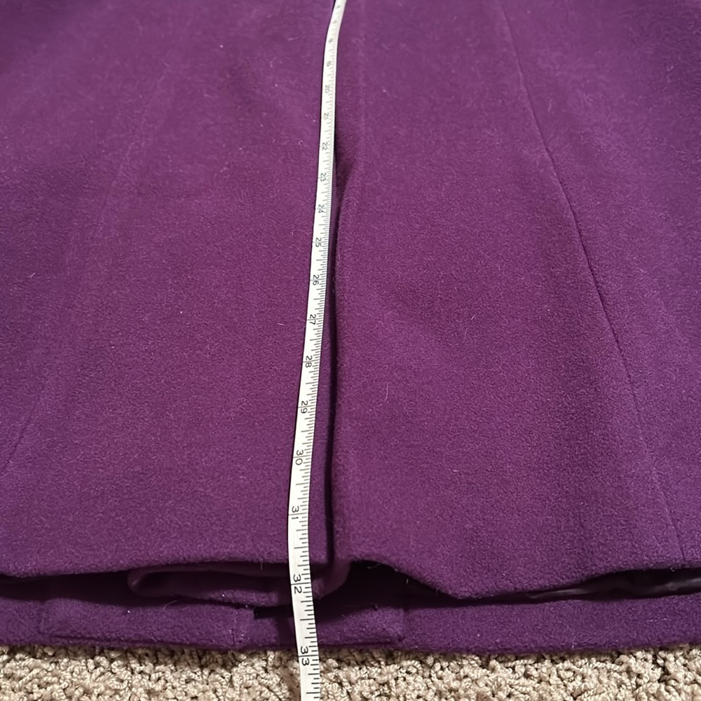 Chadwicks eggplant colored Pea Coat - Picture 8 of 8